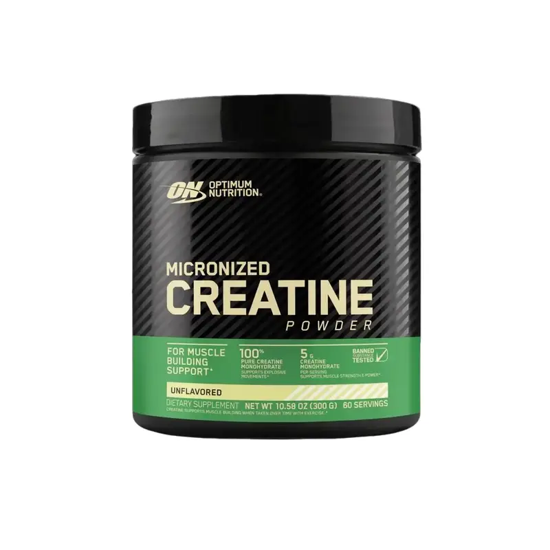 Optimum Nutrition Micronized Creatine Monohydrate Powder, Unflavored, Keto Friendly, 60 Servings (Packaging May Vary) Supplement Healthcare Dietary Fitness Edible Protein Drink Workout Muscle
