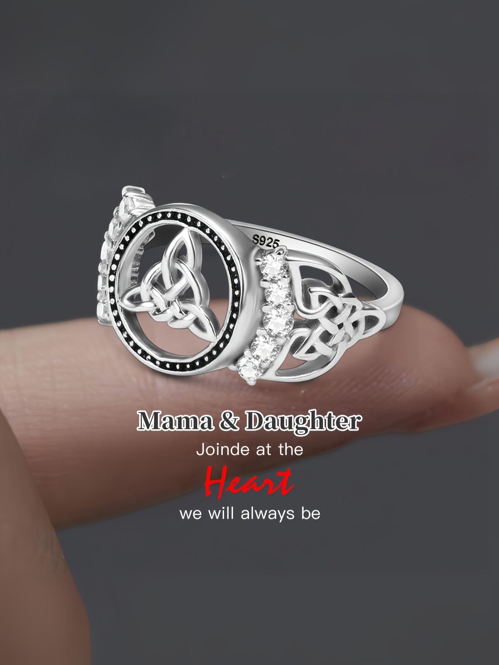 925 Sterling Silver Celtic Knot Triquetra Ring for Men, Vintage Irish Trinity Knot Signet Ring , Handmade Gothic Witchy Jewelry, Unique Pagan Amulet Ring Gift for Boyfriend Husband, Retro Viking Style Statement Ring for Daily Wear & Occasions