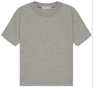 Men's Oversized Dark Oatmeal T Shirts Short Sleeve Tee Loose Fit Short Sleeve Casual Streetwear Unisex Tops