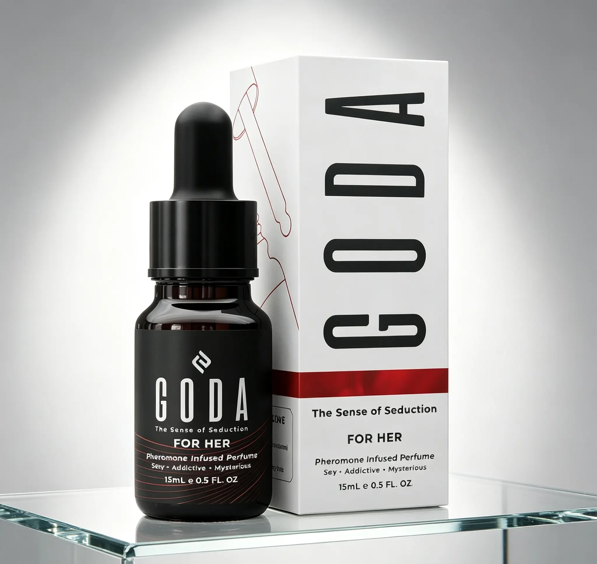 GODA Pheromones Perfume for Women The Original Long Lasting Fragrance Infused Jasmine & Rose Scent Vegan Cruelty-Free Portable 15ml 0.50 fl.oz Dating Attraction Perfume Gift For Her