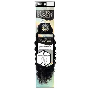Mane Concept Pristine Micro Crochet 100% Human Hair Pre-Looped Braid - PRHC106 / PRHC102 DEEP WAVE 14/18"
