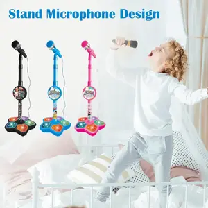 KidStar Portable Wireless Karaoke Microphone Toy for Ages 3-8, Bluetooth Connectivity, Flashing Light Show, Echo Voice Changer, Nursery Rhymes, Fun Singing Toy for Boys and Girls