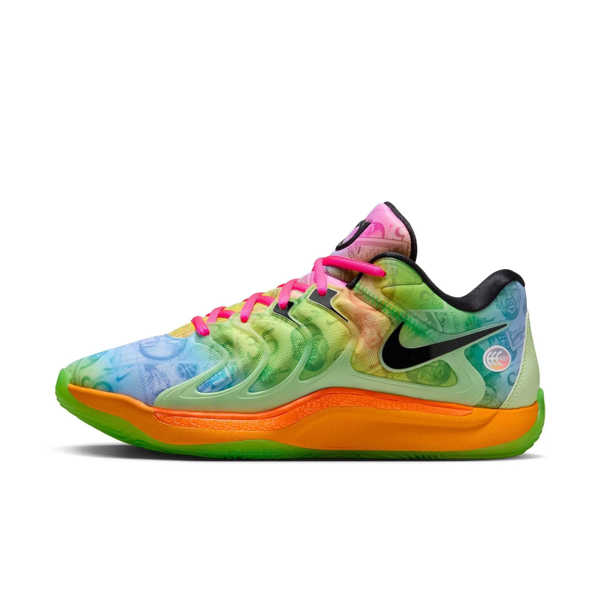 Nike KD17 "Easy Money All-Star" Men's Basketball Athletic Shoes with Forefoot Air Zoom, Heel Cushioning, and High-Traction Topographical Outsole, Hoopshoes, Lace Up, Barely Volt