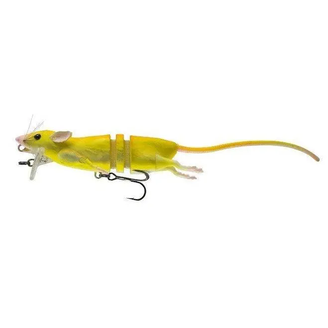 Savage Gear 3D Rat Floating Fishing Lures, Topwater Wakebait for Fishing Activities