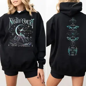 🔥 [Vintage Oversized Hoodie & Tee] Velaris The Night Court Acotar Reversible Shirt, Velaris The Night Court Sweatshirt, Court Of Dreams Hoodie, Inner Circle Acotar Hoodie, Unisex Hoodie Perfect Christmas Gift