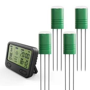 Soil Moisture Meter for Plants, Wireless 3-in-1 Soil Sensor with LCD Display, Moisture Temperature Light Monitor, Waterproof, 230ft Range