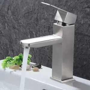 1pcs modern single-handle faucet, suitable for mixing hot and cold water in bathroom and kitchen sinks, durable, easy to install, with a single handle for precise water flow control