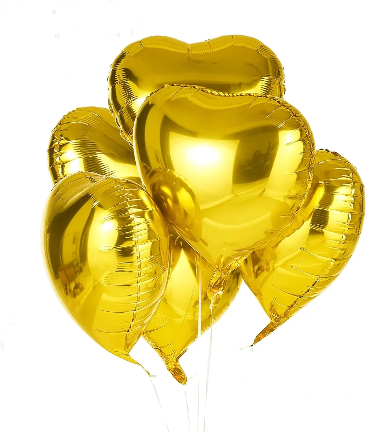 18 Inch  Heart Mylar Balloons, 10 count Big Foil Balloons for Wedding  Shower Valentine's Day Birthday Party Decorations