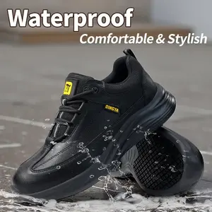 GUSAYEX Men and women -  Anti-Slip Work Shoes Lightweight Chef Shoes Waterproof Durable Micro-Fiber Upper Safety Boot Comfortable Food Service Sneakers with Waterproofing Feature - Footwear