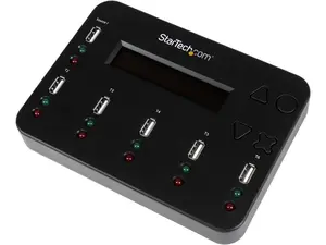StarTech.com USBDUP15 6 - USB A (4 pin) Female Standalone 1:5 USB Flash Drive Duplicator and Eraser – Flash Drive Copier