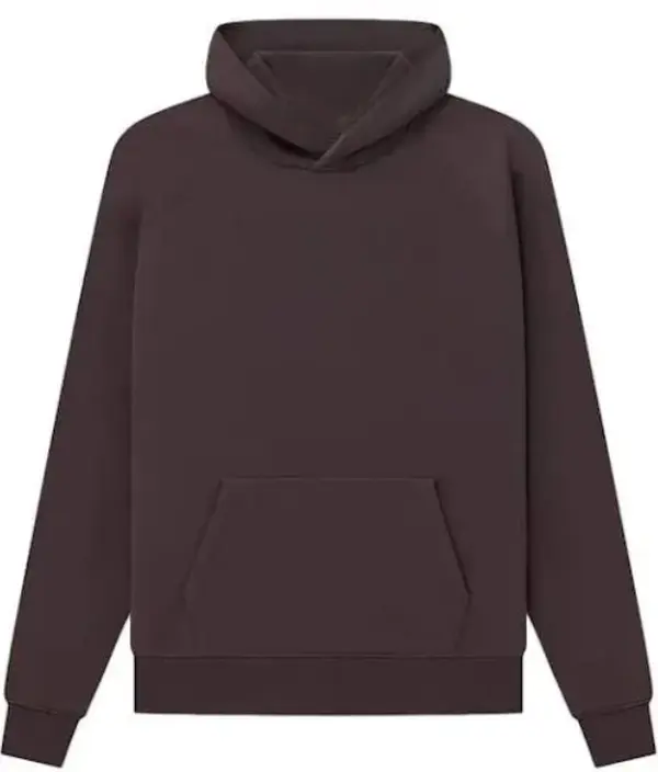 Men's Plum Hoodie, Menswear Tops, Casual Classic Style, Soft Plain Fabric with Pocket Stylish Love, Sweatshirts Pullover Long Sleeve Beige, Simple, Casual Wear, Longsleeves, Drawstring