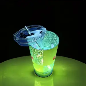 Eye-Catching 14 oz LED Sensor Cup - Glowing Interactive Drinkware with Water Level Detection for Parties Celebrations & Festive Atmosphere