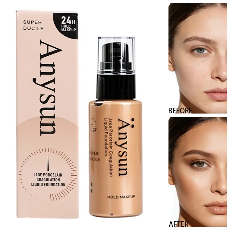 Lightweight Fit No Cakey Foundation Buildable Natural Finish Flawless Coverage Hydrating Moisturizing For Dry Skin All Day Wear Soft Focus Poreless Natural No Makeup Look Lightweight Face Cosmetic