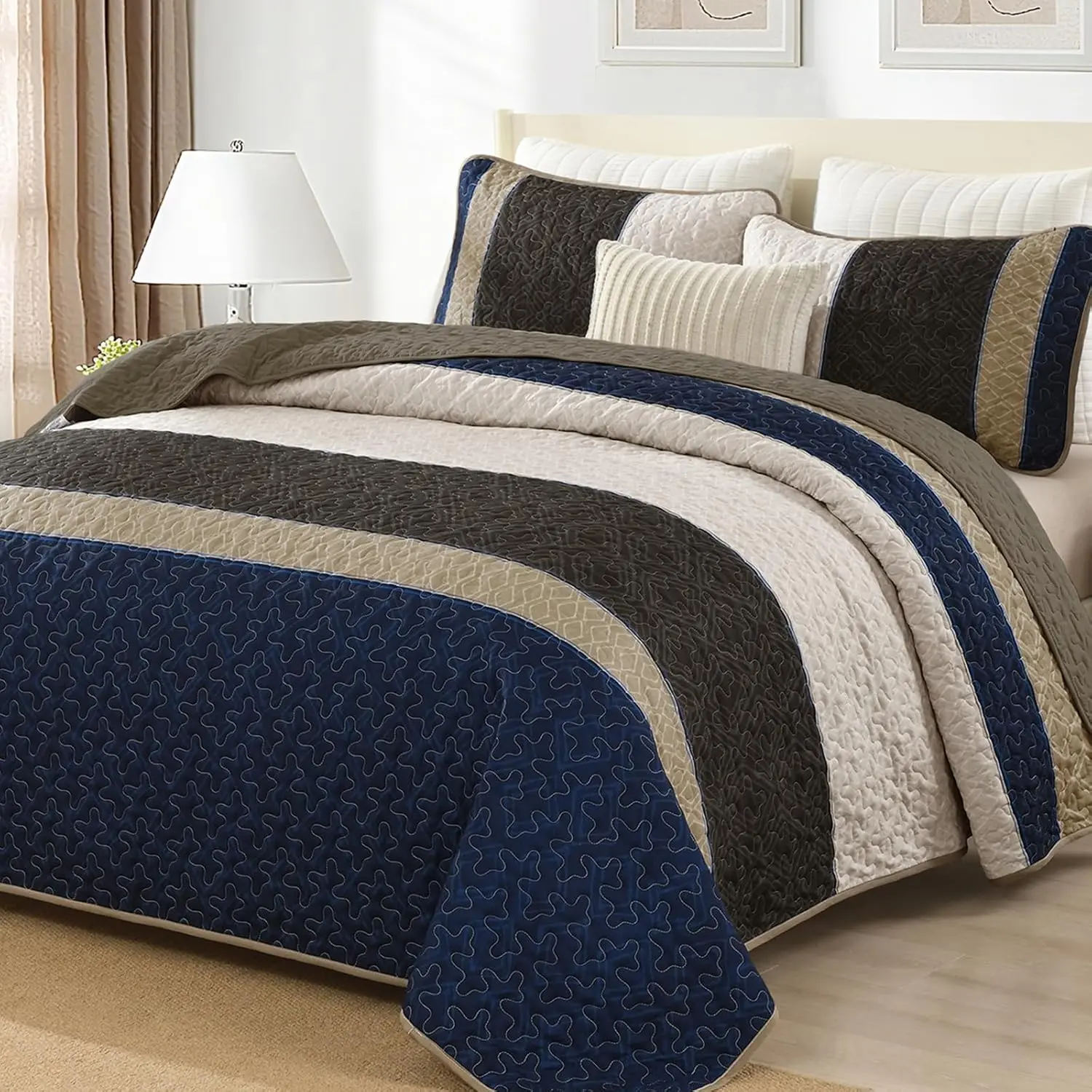Brown and Blue