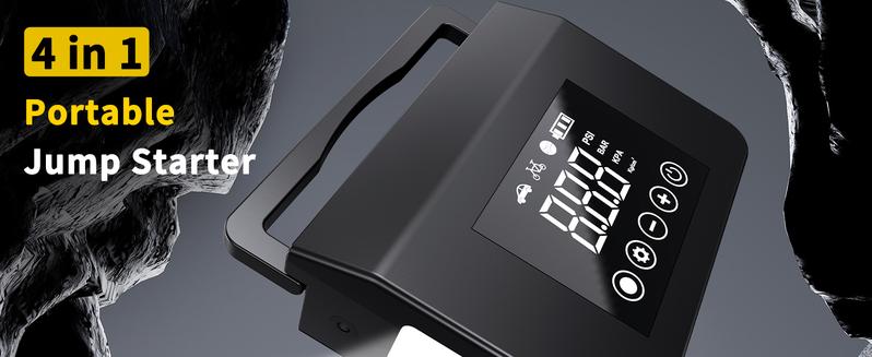 【Eleacc】2026 Winter Savior – 4000A Car Jump Starter & Jump Starter with 150PSI Tire Inflator, 15000mAh Power Bank & LED Light, Reliable in -20°F, Compatible with Most Cars, Trucks (ALL Gas/8.0L Diesel), Automotive Convenience for Winter Driving