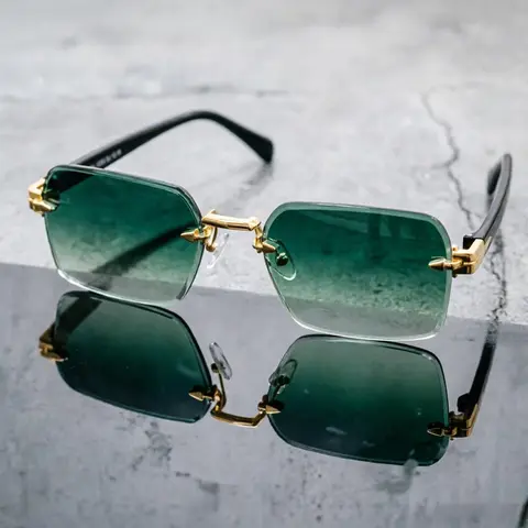 Trendy Square Frameless Fashion Glasses, Unisex Lightweight PC Lenses for Daily Wear & Parties, Stylish Glasses, Trendy Shades, Street Style Shades, Daily Shades Look