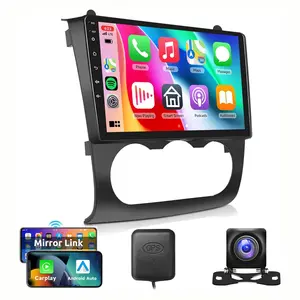 4+64G Car Radio for Nissan Teana Altima 2008 2009 2010 2011 2012 Manual AC Carplay, Car Stereo with Android 13 Android Auto Mirror Link 9''GPS WiFi FM
