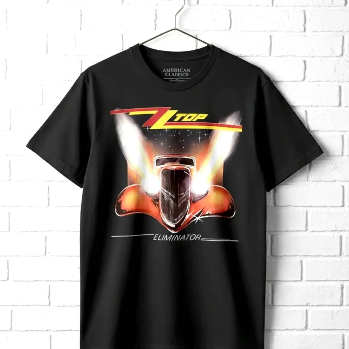 ZZ Top Eliminator Album Cover Art Men's T Shirt Rock Band Concert Tour Merch U
