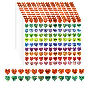 1200 Stickers Per Pack, 0.4 Inch Heart Shaped Labels, Creative Design Office Supplies, Ideal for Envelopes, Journals, Parties & More, Decal Sticker