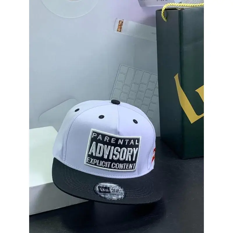 Parental Advisory Explicit Content Snapback Hat - Flat Bill Hip Hop Streetwear Cap for Men & Women