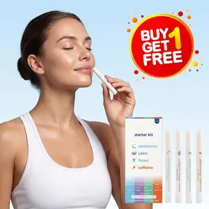 (Buy 1 get 1 free)4-in-1  Nasal Inhaler Stick Mint Aroma Diffusers Stick Kit Melatonin, Calm,Caffeine, and Focus - Keep breath fresh & nasal cavity comfortable Supports respiratory health & oral hygiene Natural Extracts  Support Stick Solution 4pack Daily