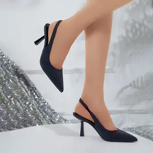 Women's Kitten Heel Slingback Pumps