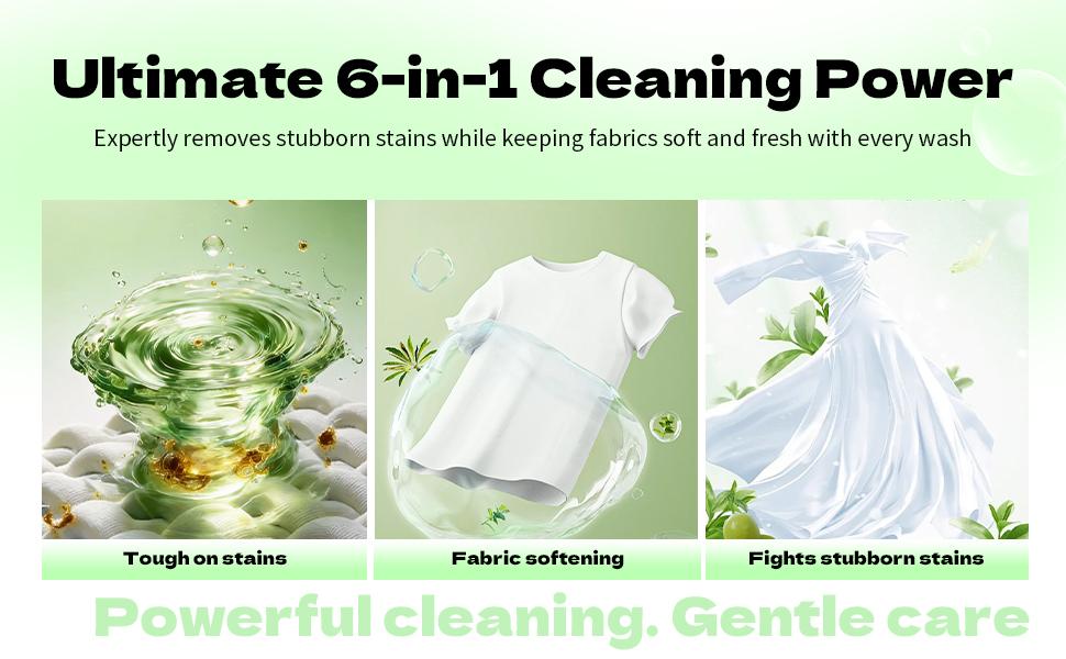 Z-Solicare-Fresh Freesia 6 in 1 Stain Fighting Odor Eliminating Ocean Breeze 138 Paks Multi-Chamber HE Compatible Laundry Detergent Pods for All Washing Machines