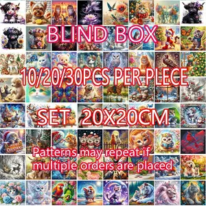10pcs/20pcs/30pcs Cartoon Diamond Painting Kit, Making Kit, DIY Craft Set, Home Wall Decor Gift, Stress Relief Birthday Holiday Present