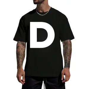 Letter D Capital Bold Alphabet Matching Monogram T-Shirt