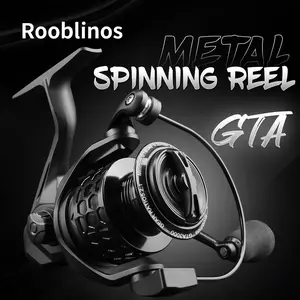Rooblinos GTA3 Spinning Reel, Matte Black Finish, 17.5LBS Carbon Drag, Full Metal Gears, Waterproof, Freshwater Fishing, Beginner Friendly, High Performance, Durable & Affordable, Fishing Equipment, Fishing Tackle