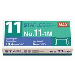 Max Usa  Max Hd-11Flkbk Standard - 1-1000Pk .25 In. Staples