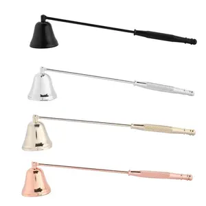 1PC Candle Snuffer Stainless Steel Candle Tools Accessories Candle Buffer Wax Candle Extinguisher with Handle Candlestick Candle wicks Flame For Candle Lovers, Gift, Everyday Use, Putting Out Extinguish Candle Wicks Flame Safely Sweet Water Decor Candle
