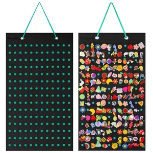 Hanging Shoe Charm Holder with 180 Holes, Wall Mounted Display Organizer for Shoe Charms