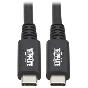 Tripp Lite U520-31N 31 in. USB4 8K 60 Hz 100 watt USB-C 40Gbps PD Charging Cable, Black - Male-Male