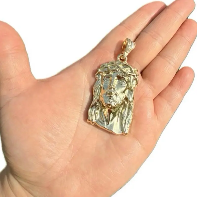 Jesus Big Pendant Only with Detailed Pendant Design Fashion Jewelry