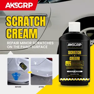 Car Scratch Remover, Car Paint Scratch Repair Kit with Sponge, Swirl Remover & Polishing Compound for All Vehicles 4.23oz
