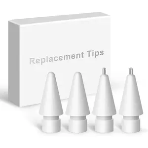 Replacement Tips for  Pencil Pro/2nd Gen/1st Gen/USB-C,No Wear Out Metal Nibs,Precise Control 0.78mm Longer Tips for iPad Pencil Accessories-(4 Pack)