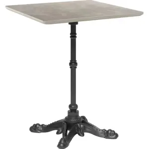 Alfresco Metal Gray Square Dining Table