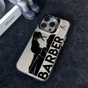 Fashion and Art Scissors Barber Phone Case, Suitable for iPhone 17 Air/16 Plus/15 Pro Max/14 Pro/13/12/11/XS Max/X Phone Case, Ideal Gift for Family, Friends, Boyfriend, Girlfriend, Best Choice for Holiday Gifts CY107