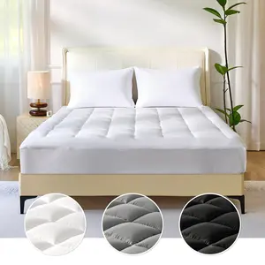 LAKORA Brushed Fabric Pain Relief Mattress Protector — Plush Down Alternative Fill, Fluffy and Comfort-Boosting Mattress Pad with 8–21" Deep Pocket, Soft, Breathable & Machine Washable