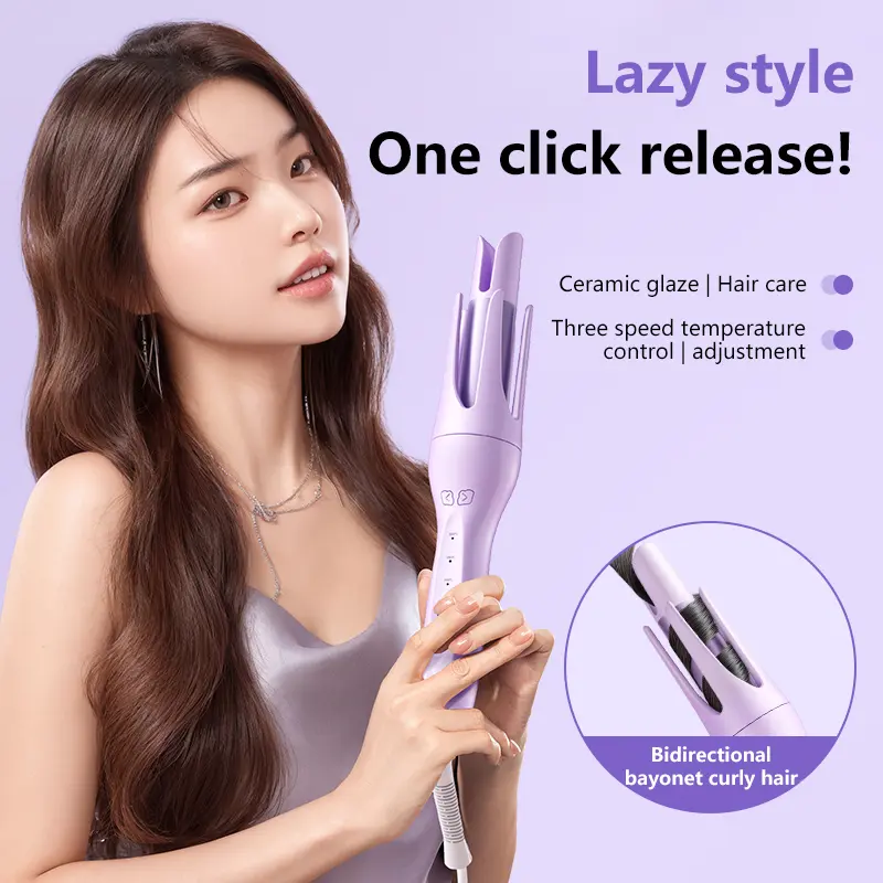 Automatic curling iron Easy Self Curling for Smooth, Defined Curls Fast Heating