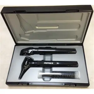 Riester  3.7V LED E-Scope F.O. Otoscope & Ophthalmoscope Set, Black