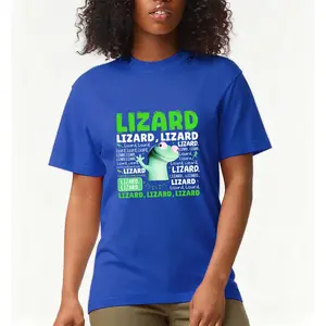 Funny Lizard Graphic T-Shirt Quirky Animal Tee for Men & Women Weirdcore Inspired Humor Shirt Short Sleeve Crewneck Cotton Tops