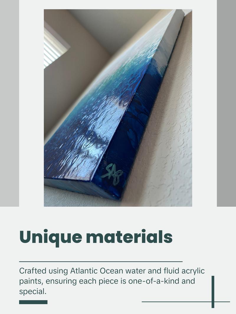 High Tide 18x24x1.5 Canvas Abstract Artwork Inspired by Nature's Patterns in Acrylic Paint for Room Decoration and Wall Ornaments Universe Artistic Photo Print