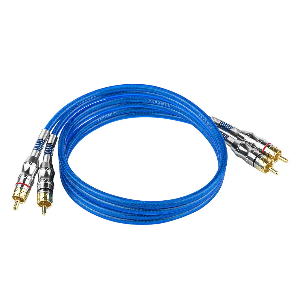 Taramps T1B Double Shielding RCA Cable 99.99% Copper with OFHC 1 meter Long