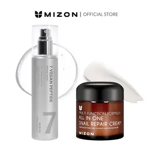 Mizon 7 Peptide & Snail Mucin Skin Barrier Booster Set – Hydration & Skin Repair Duo for Smoother, Healthier Skin, Synergy Set  | Korean skincare
