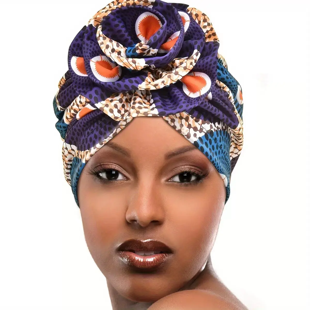 Women's Chemo Headscarf Turban Wrap 4-Pack - Cancer Hair Loss Slip-On Turbans, Sealed Packaging, Cold Wash Friendly, Easy to Wear, Comfortable, Stylish