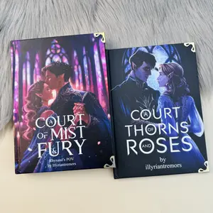 ACOTAR Series 2 Bundle | Handbound 2-Book Special Edition | Signature Gold Metal Corners | Premium Feyre & Rhysand Collector’s Set | Artisan Hardcover outdoorfun