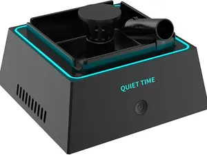 2-in-1 Electric Smokeless Ashtray Air Purifier Upgrade Multifunctional Cigarette Ashtray with Filter Pad Stronger Power Auto Shut Down Portable Cigar Ash Tray for Home Office Outdoor