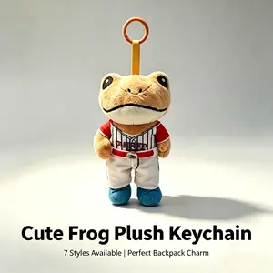 New Cute Little Frog Keychain Sweater Backpack Animal Pendant Doll Toy Doll Christmas Birthday Surprise Blind Box MysteryGift Soft Keychain